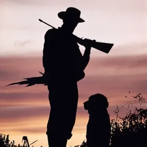 Silhouette Of Man Hunter Silhouette Of Man Hunter