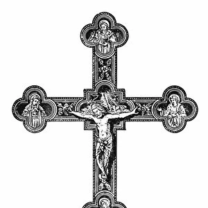 Silver Christian cross