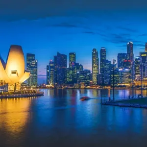Singapore City at Night Singapore City at Night