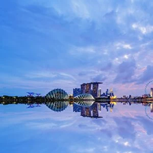 Singapore Cityscape at blue hour