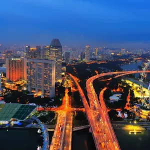 Singapore Flyer Nighttime Print Singapore Flyer Nighttime Print