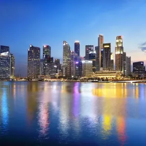 Singapore Marina Bay Sands Cityscape Print Singapore Marina Bay Sands Cityscape Print