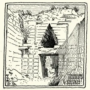 Sketch of the Tomb of Clytemnestra, Mycenae, Greece Sketch of the Tomb of Clytemnestra, Mycenae, Greece