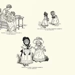 Antique children book illustrations Photographic Print Collection: Illustrations by Kate Greenaway (1846-1901)