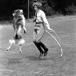 Skipping With Dog