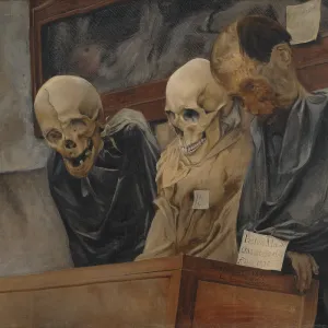 Three Skulls From The Catacombe Dei Cappuccini At Palermo Three Skulls From The Catacombe Dei Cappuccini At Palermo
