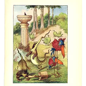 Slithy Toves illustration, (Alice's Adventures in Wonderland)