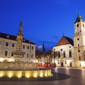 Slovakia Bratislava Print at Dusk Slovakia Bratislava Print at Dusk