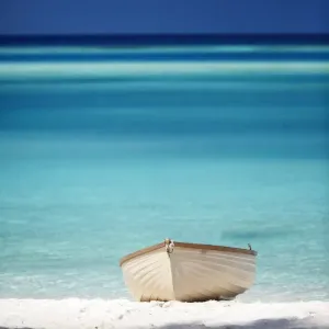 Maldives Small Boat Beach Print Maldives Small Boat Beach Print