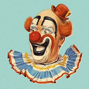 Smiling Clown Head Shot