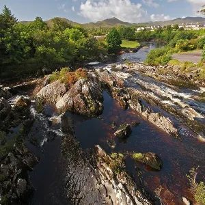 Sneem River And Rocks Below The Village On The Ring Of Kerry; County Kerry Ireland Sneem River And Rocks Below The Village On The Ring Of Kerry; County Kerry Ireland