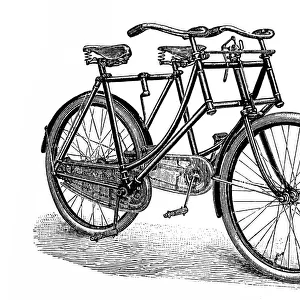 Sociable tandem bicycle