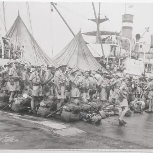 Soldiers Arriving Near Liner Soldiers Arriving Near Liner