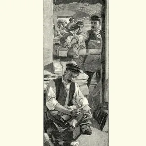 Sorting van of the London and North Western Railway, 1892 Sorting van of the London and North Western Railway, 1892