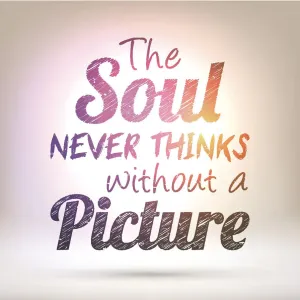 The soul never thinks without a picture - Shining Background The soul never thinks without a picture - Shining Background