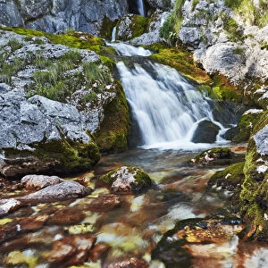 Source of the Soca River, Triglav National Park, Zapodnem, Slovenia