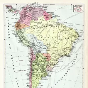 South America political map 1895