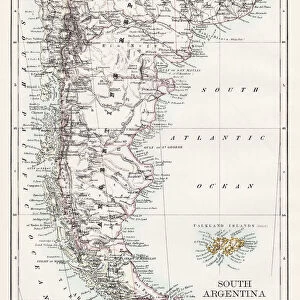 South Argentina map 1897