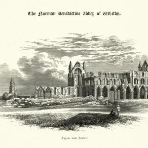 From the South, Benedictine Abbey of Whitby, North Yorkshire From the South, Benedictine Abbey of Whitby, North Yorkshire