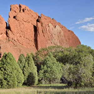 South Gate Rock, Garden of the Gods, red sandstone rocks, Colorado Springs, Colorado, USA