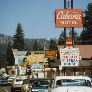 South Lake Tahoe The Cabana Motel Print, August 1974 South Lake Tahoe The Cabana Motel Print, August 1974