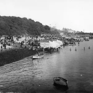 Southend Beach Scene Print, 1898 Southend Beach Scene Print, 1898