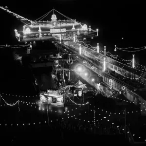 Southend Pier Floodlit Print Southend Pier Floodlit Print