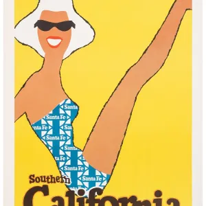 Southern California Travel Poster Southern California Travel Poster