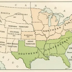 Southern Confederacy Map 1895