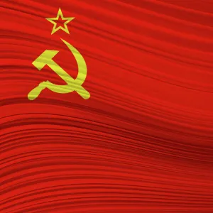 SOVIET UNION waving flag