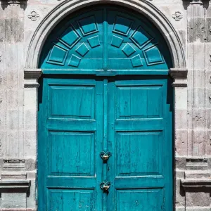 Print of Quito's Colonial Wooden Doorway Print of Quito's Colonial Wooden Doorway