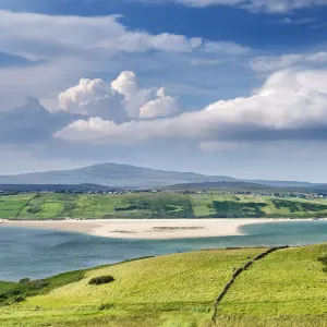 Sparsely populated hills at Kyle of Tongue in the Northern Highlands, Sutherland, Scotland, Great Britain, Europe Sparsely populated hills at Kyle of Tongue in the Northern Highlands, Sutherland, Scotland, Great Britain, Europe