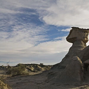 The Sphinx, a rock formation at National Park Parque Provincial Ischigualasto, Central Andes, Argentina, South America