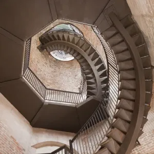 Spiral Staircase Print - Lamberti Tower, Verona Italy Spiral Staircase Print - Lamberti Tower, Verona Italy