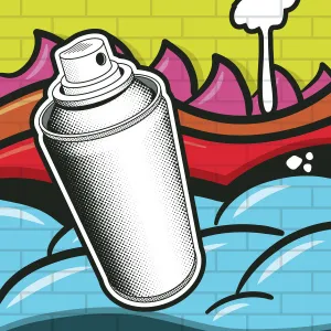 Spray Can Grafitti Art