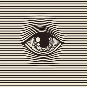 Spy eye vintage styled engraving illustration Spy eye vintage styled engraving illustration