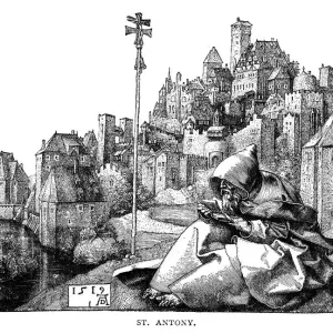 St Antony Engraving Print