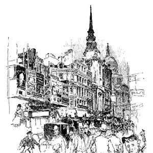 St Martins, Ludgate, London (Victorian illustration)