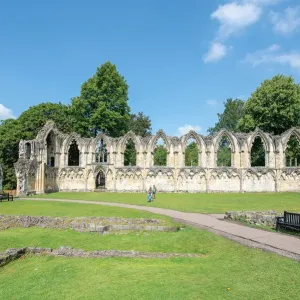 St Marys Abbey Print, York Ruins St Marys Abbey Print, York Ruins