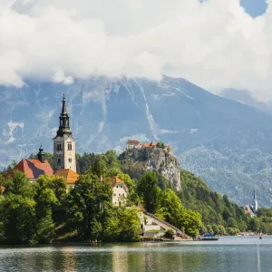 St. Marys Church on Bled Lake, Slovenia