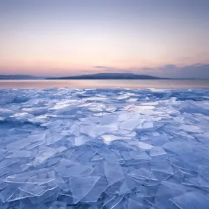 Stacked sheets of ice print on Reichenau Island Stacked sheets of ice print on Reichenau Island
