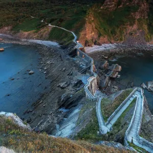 Staircase of San Juan de Gaztelugatxe - Spain / Basque Staircase of San Juan de Gaztelugatxe - Spain / Basque