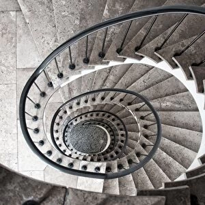 Stairs forming spiral