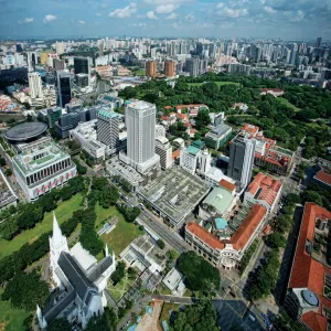 Stamford & North Bridge Road, Singapore Aerial