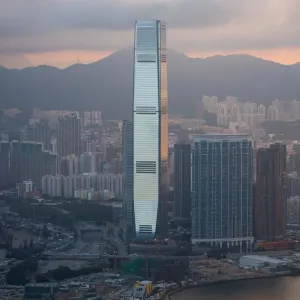 Stand Tall Hong Kong City Sunset Print Stand Tall Hong Kong City Sunset Print