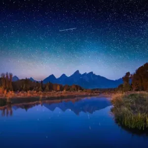 Star Filled Print of Grand Tetons at Twilight Star Filled Print of Grand Tetons at Twilight