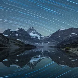Star Trail at Magog Lake Star Trail at Magog Lake