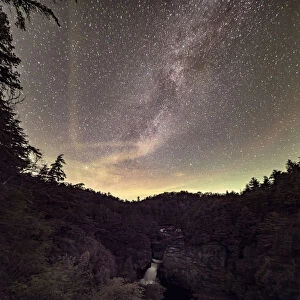 A Starry Night at Linville Falls