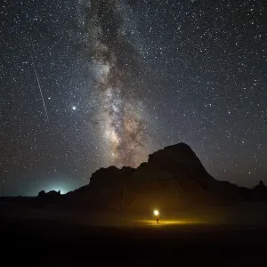 Starry sky in Gobi Starry sky in Gobi
