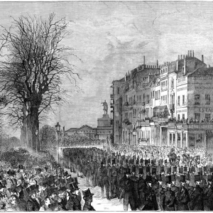 State funeral: the Duke of Wellington, London 1852 (engraved illustration) State funeral: the Duke of Wellington, London 1852 (engraved illustration)